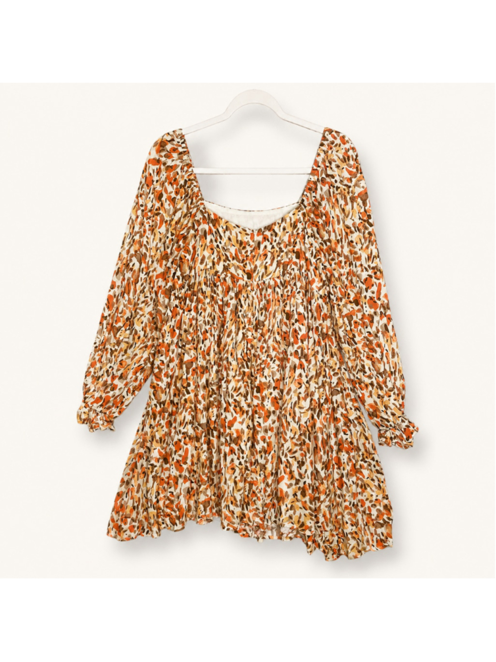 Shop Neighbor Floral Babydoll Mini Dress Large - Picture 2 of 10